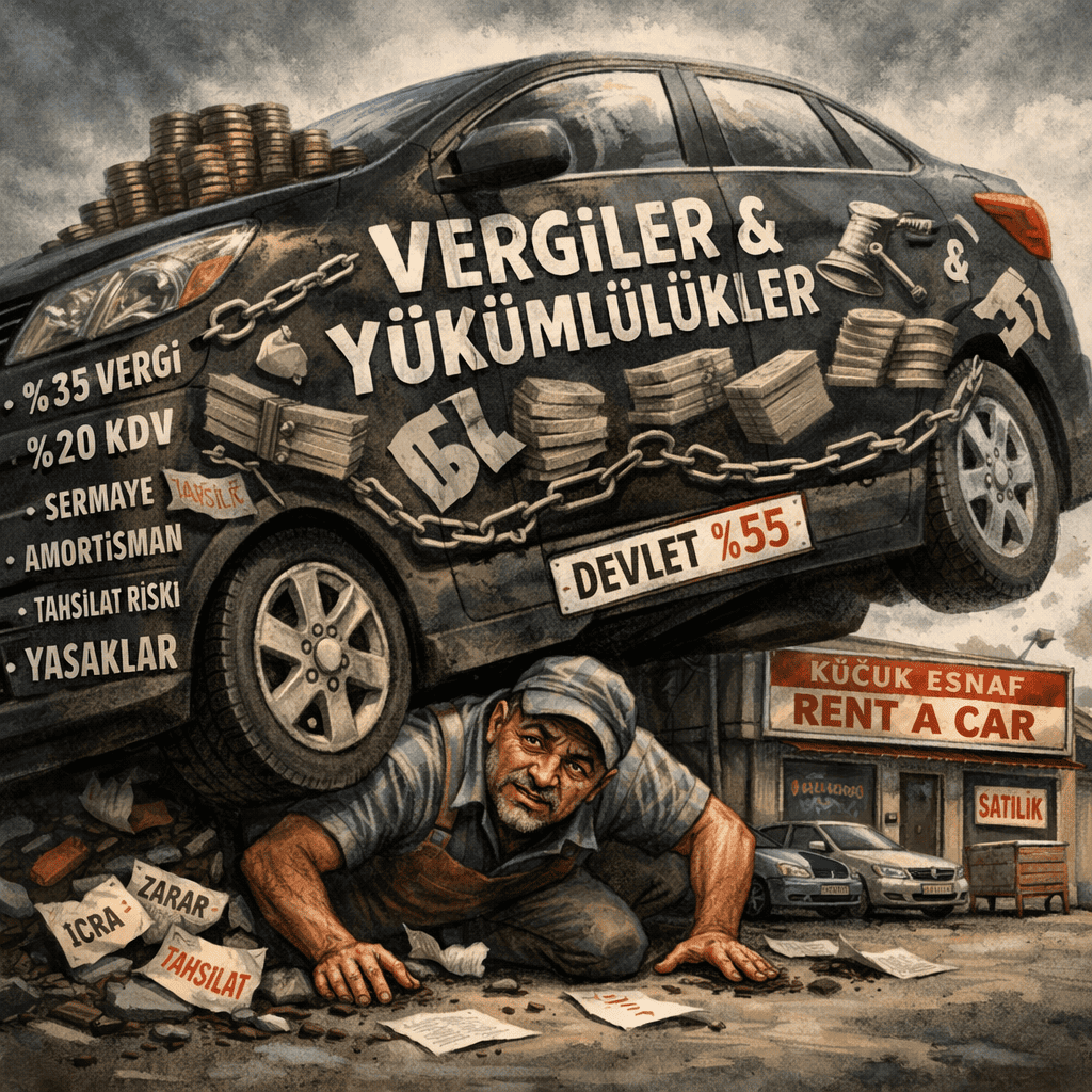 Rentacar’a Yeni Yükler Esnafın Direksiyonuna Takılan Görünmez Fren